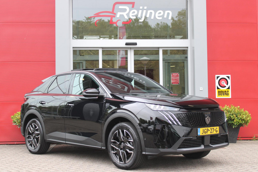Peugeot 3008 1.2 Hybrid 145PK AUTOMAAT GT | PANORAMA SCHUIF/KANTEL DAK MET CLEAN CABIN | 360° VISION & DRIVE ASSIST PLUS PACK: ANTI DIEFSTAL ALARM MET SUPERVERGRENDELING/VISEOPARK 360° HD CAMERA'S/BUITENSPIEGELS MET KANTELFUNCTIE/DRIVE ASSIST 2.0 (SEMI AUTONOOM RIJDEN)/LANE POSITIONING ASSIST/SEMI AUTOMATED LANE CHANGE ASSIST/REAR CROSS TRAFFIC ALERT/DODEHOEK DETECTIE | ALCANTARA EXECUTIVE INTERIOR: BEKLEDING ALCANTARA/KUNSTLEDER AFGEWERKT MET STIKSELS/AGR BESTUUDERSSTOEL EN PASSAGIERSSTOEL ELEKTRISCH VERSTELBAAR MET GEHEUGENFUNCTIE OP DE BESTUUDERSSTOEL/VERWARMBARE VOORSTOELEN MET