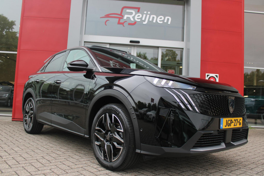Peugeot 3008 1.2 Hybrid 145PK AUTOMAAT GT | PANORAMA SCHUIF/KANTEL DAK MET CLEAN CABIN | 360° VISION & DRIVE ASSIST PLUS PACK: ANTI DIEFSTAL ALARM MET SUPERVERGRENDELING/VISEOPARK 360° HD CAMERA'S/BUITENSPIEGELS MET KANTELFUNCTIE/DRIVE ASSIST 2.0 (SEMI AUTONOOM RIJDEN)/LANE POSITIONING ASSIST/SEMI AUTOMATED LANE CHANGE ASSIST/REAR CROSS TRAFFIC ALERT/DODEHOEK DETECTIE | ALCANTARA EXECUTIVE INTERIOR: BEKLEDING ALCANTARA/KUNSTLEDER AFGEWERKT MET STIKSELS/AGR BESTUUDERSSTOEL EN PASSAGIERSSTOEL ELEKTRISCH VERSTELBAAR MET GEHEUGENFUNCTIE OP DE BESTUUDERSSTOEL/VERWARMBARE VOORSTOELEN MET