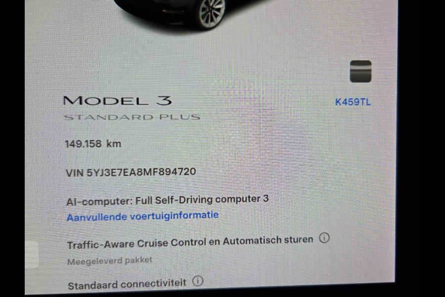 Tesla Model 3 Standard RWD Plus 60 kWh FACELIFT | WARMTEPOMP
