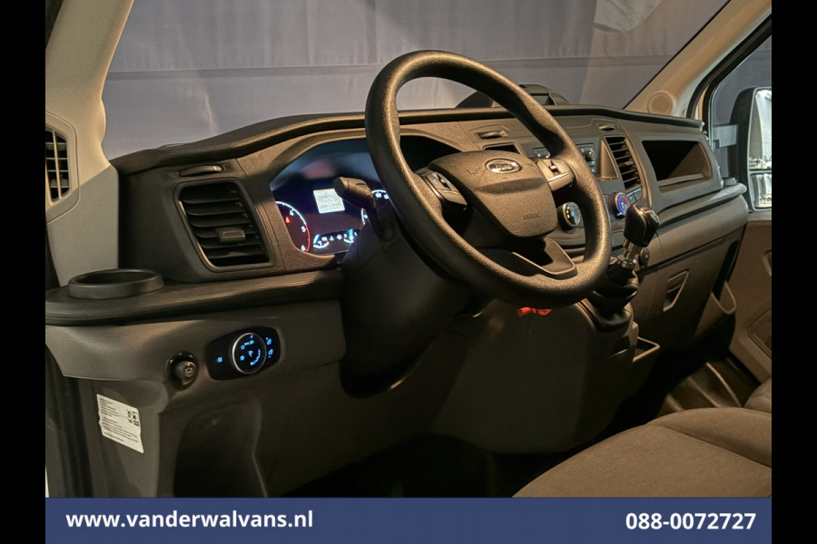 Ford Transit 2.0 TDCI 130pk Bakwagen 232cm Hoog Laadklep Zijdeur Euro6 Airco | Lat om Lat betimmering Bijrijdersbank, 904kg laadvermogen