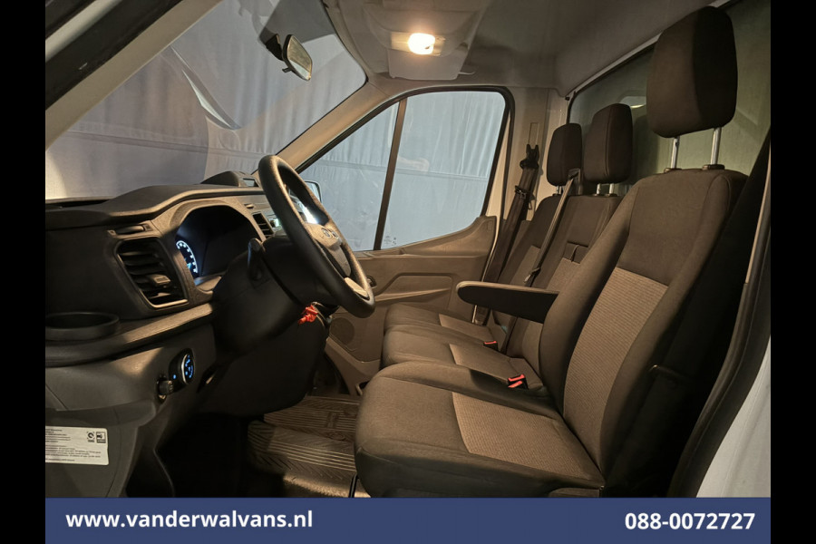 Ford Transit 2.0 TDCI 130pk Bakwagen 232cm Hoog Laadklep Zijdeur Euro6 Airco | Lat om Lat betimmering Bijrijdersbank, 904kg laadvermogen