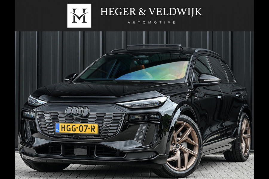 Audi Q6 e-tron Launch edition 83 kWh | Panoramadak | 360 Camera | B&O | HUD | Luchtvering | Ambiance Interieur | Stuur- Stoelverwarming | Memory Seats |