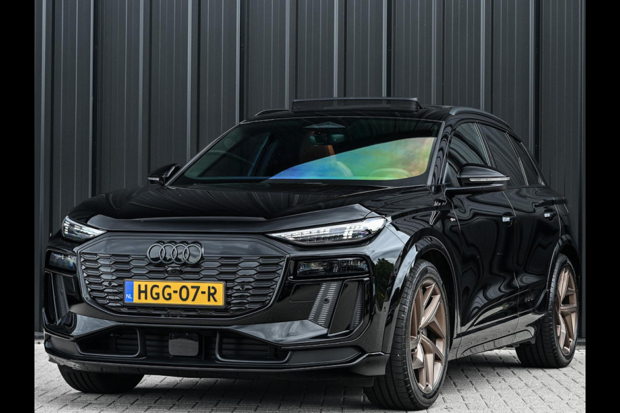 Audi Q6 e-tron Launch edition 83 kWh | Panoramadak | 360 Camera | B&O | HUD | Luchtvering | Ambiance Interieur | Stuur- Stoelverwarming | Memory Seats |