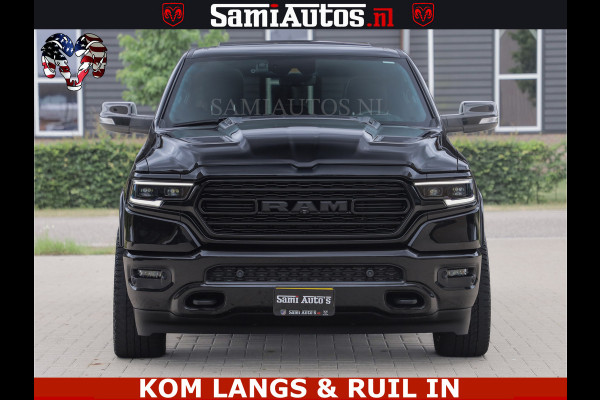 Dodge Ram 1500 LIMITED NIGHT | BOM VOL | HUD | MWK | LUCHTVERING | PANODAK | 5.7 V8 HEMI 402PK | DC | DUBBELE CABINE | 5 PERSOONS | GRIJSKENTEKEN PICK UP | DASHCAM | ALARM | OPEN UITLAAT KLEP | | De specialist in Amerikaanse pick‑ups in Nederland en Europa.