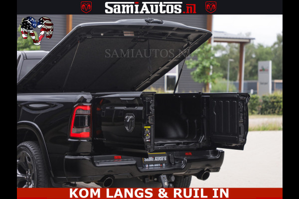 Dodge Ram 1500 LIMITED NIGHT | BOM VOL | HUD | MWK | LUCHTVERING | PANODAK | 5.7 V8 HEMI 402PK | DC | DUBBELE CABINE | 5 PERSOONS | GRIJSKENTEKEN PICK UP | DASHCAM | ALARM | OPEN UITLAAT KLEP | | De specialist in Amerikaanse pick‑ups in Nederland en Europa.
