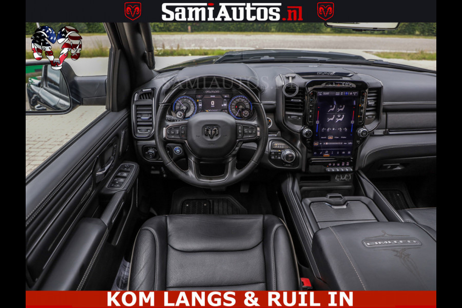Dodge Ram 1500 LIMITED NIGHT | BOM VOL | HUD | MWK | LUCHTVERING | PANODAK | 5.7 V8 HEMI 402PK | DC | DUBBELE CABINE | 5 PERSOONS | GRIJSKENTEKEN PICK UP | DASHCAM | ALARM | OPEN UITLAAT KLEP | | De specialist in Amerikaanse pick‑ups in Nederland en Europa.