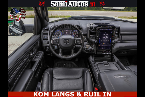 Dodge Ram 1500 LIMITED NIGHT | BOM VOL | HUD | MWK | LUCHTVERING | PANODAK | 5.7 V8 HEMI 402PK | DC | DUBBELE CABINE | 5 PERSOONS | GRIJSKENTEKEN PICK UP | DASHCAM | ALARM | OPEN UITLAAT KLEP | | De specialist in Amerikaanse pick‑ups in Nederland en Europa.