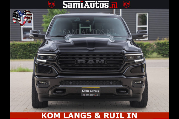 Dodge Ram 1500 LIMITED NIGHT | BOM VOL | HUD | MWK | LUCHTVERING | PANODAK | 5.7 V8 HEMI 402PK | DC | DUBBELE CABINE | 5 PERSOONS | GRIJSKENTEKEN PICK UP | DASHCAM | ALARM | OPEN UITLAAT KLEP | | De specialist in Amerikaanse pick‑ups in Nederland en Europa.