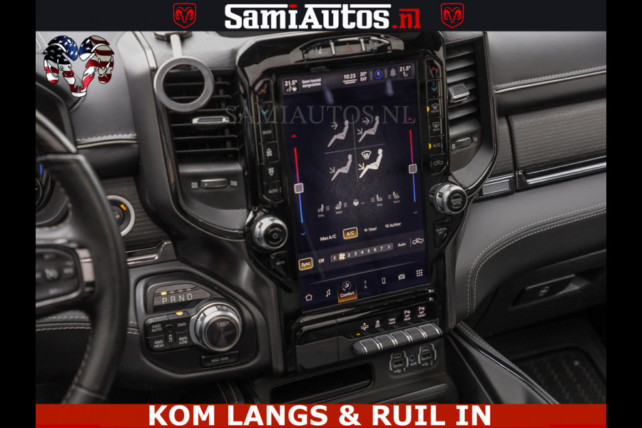 Dodge Ram 1500 LIMITED NIGHT | BOM VOL | HUD | MWK | LUCHTVERING | PANODAK | 5.7 V8 HEMI 402PK | DC | DUBBELE CABINE | 5 PERSOONS | GRIJSKENTEKEN PICK UP | DASHCAM | ALARM | OPEN UITLAAT KLEP | | De specialist in Amerikaanse pick‑ups in Nederland en Europa.