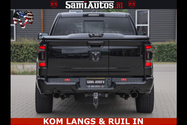 Dodge Ram 1500 LIMITED NIGHT | BOM VOL | HUD | MWK | LUCHTVERING | PANODAK | 5.7 V8 HEMI 402PK | DC | DUBBELE CABINE | 5 PERSOONS | GRIJSKENTEKEN PICK UP | DASHCAM | ALARM | OPEN UITLAAT KLEP | | De specialist in Amerikaanse pick‑ups in Nederland en Europa.