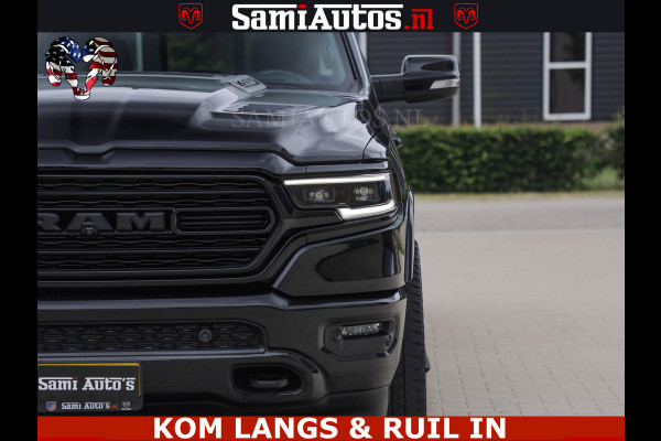 Dodge Ram 1500 LIMITED NIGHT | BOM VOL | HUD | MWK | LUCHTVERING | PANODAK | 5.7 V8 HEMI 402PK | DC | DUBBELE CABINE | 5 PERSOONS | GRIJSKENTEKEN PICK UP | DASHCAM | ALARM | OPEN UITLAAT KLEP | | De specialist in Amerikaanse pick‑ups in Nederland en Europa.