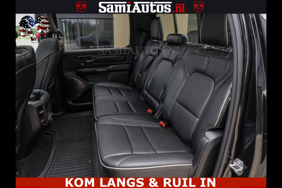 Dodge Ram 1500 LIMITED NIGHT | BOM VOL | HUD | MWK | LUCHTVERING | PANODAK | 5.7 V8 HEMI 402PK | DC | DUBBELE CABINE | 5 PERSOONS | GRIJSKENTEKEN PICK UP | DASHCAM | ALARM | OPEN UITLAAT KLEP | | De specialist in Amerikaanse pick‑ups in Nederland en Europa.