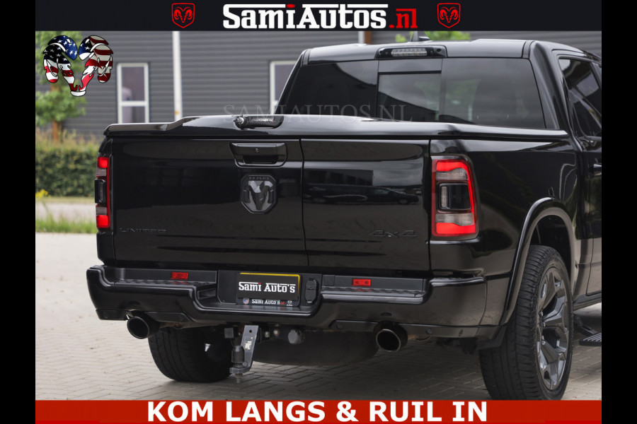 Dodge Ram 1500 LIMITED NIGHT | BOM VOL | HUD | MWK | LUCHTVERING | PANODAK | 5.7 V8 HEMI 402PK | DC | DUBBELE CABINE | 5 PERSOONS | GRIJSKENTEKEN PICK UP | DASHCAM | ALARM | OPEN UITLAAT KLEP | | De specialist in Amerikaanse pick‑ups in Nederland en Europa.