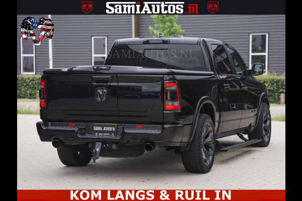 Dodge Ram 1500 LIMITED NIGHT | BOM VOL | HUD | MWK | LUCHTVERING | PANODAK | 5.7 V8 HEMI 402PK | DC | DUBBELE CABINE | 5 PERSOONS | GRIJSKENTEKEN PICK UP | DASHCAM | ALARM | OPEN UITLAAT KLEP | | De specialist in Amerikaanse pick‑ups in Nederland en Europa.