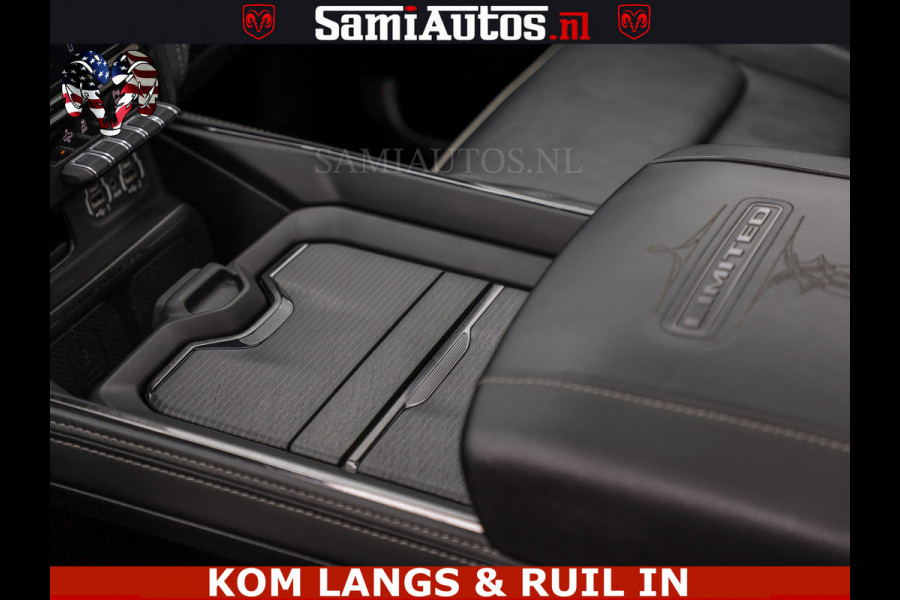 Dodge Ram 1500 LIMITED NIGHT | BOM VOL | HUD | MWK | LUCHTVERING | PANODAK | 5.7 V8 HEMI 402PK | DC | DUBBELE CABINE | 5 PERSOONS | GRIJSKENTEKEN PICK UP | DASHCAM | ALARM | OPEN UITLAAT KLEP | | De specialist in Amerikaanse pick‑ups in Nederland en Europa.