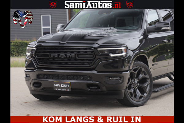Dodge Ram 1500 LIMITED NIGHT | BOM VOL | HUD | MWK | LUCHTVERING | PANODAK | 5.7 V8 HEMI 402PK | DC | DUBBELE CABINE | 5 PERSOONS | GRIJSKENTEKEN PICK UP | DASHCAM | ALARM | OPEN UITLAAT KLEP | | De specialist in Amerikaanse pick‑ups in Nederland en Europa.