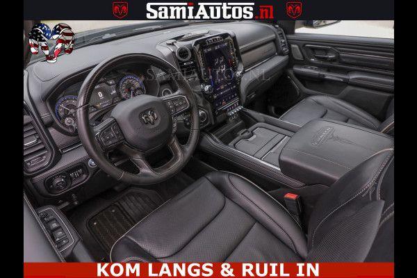Dodge Ram 1500 LIMITED NIGHT | BOM VOL | HUD | MWK | LUCHTVERING | PANODAK | 5.7 V8 HEMI 402PK | DC | DUBBELE CABINE | 5 PERSOONS | GRIJSKENTEKEN PICK UP | DASHCAM | ALARM | OPEN UITLAAT KLEP | | De specialist in Amerikaanse pick‑ups in Nederland en Europa.