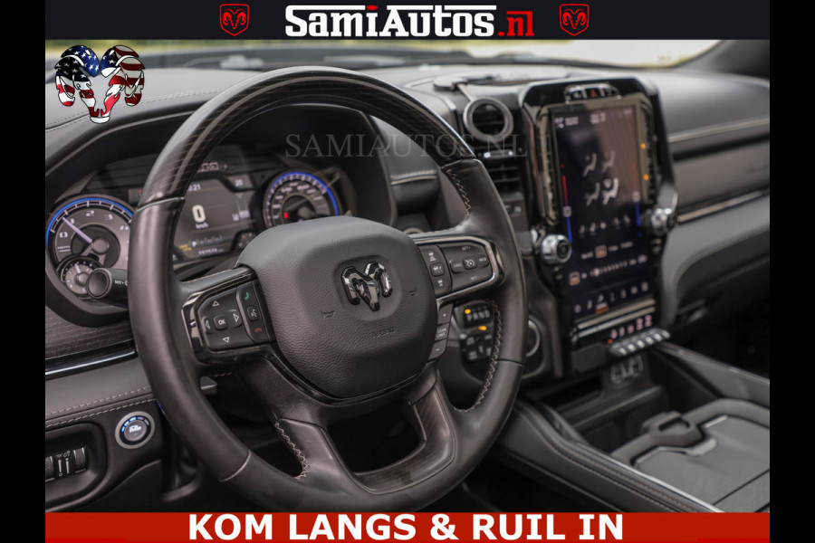 Dodge Ram 1500 LIMITED NIGHT | BOM VOL | HUD | MWK | LUCHTVERING | PANODAK | 5.7 V8 HEMI 402PK | DC | DUBBELE CABINE | 5 PERSOONS | GRIJSKENTEKEN PICK UP | DASHCAM | ALARM | OPEN UITLAAT KLEP | | De specialist in Amerikaanse pick‑ups in Nederland en Europa.
