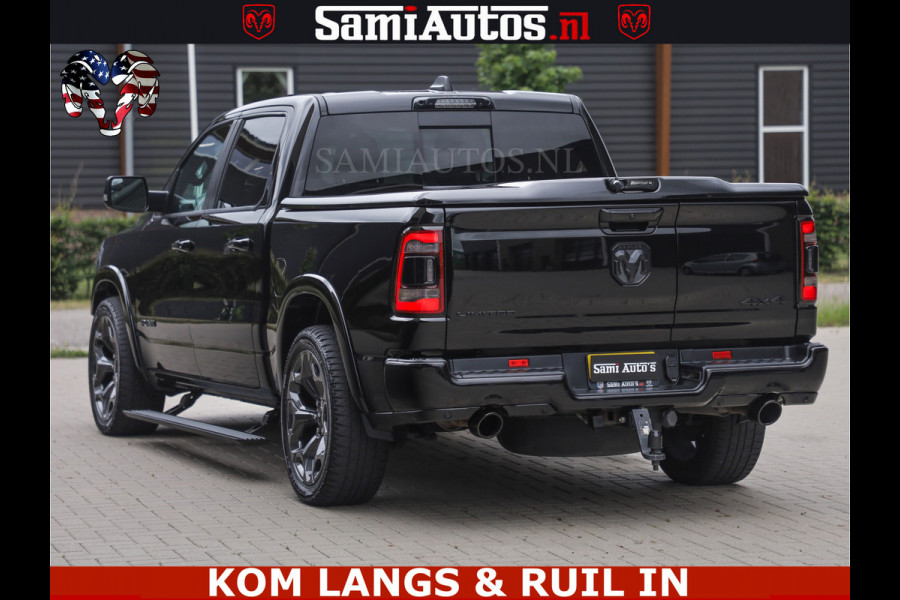 Dodge Ram 1500 LIMITED NIGHT | BOM VOL | HUD | MWK | LUCHTVERING | PANODAK | 5.7 V8 HEMI 402PK | DC | DUBBELE CABINE | 5 PERSOONS | GRIJSKENTEKEN PICK UP | DASHCAM | ALARM | OPEN UITLAAT KLEP | | De specialist in Amerikaanse pick‑ups in Nederland en Europa.