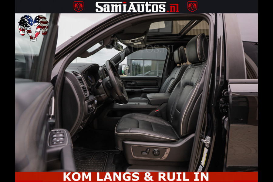 Dodge Ram 1500 LIMITED NIGHT | BOM VOL | HUD | MWK | LUCHTVERING | PANODAK | 5.7 V8 HEMI 402PK | DC | DUBBELE CABINE | 5 PERSOONS | GRIJSKENTEKEN PICK UP | DASHCAM | ALARM | OPEN UITLAAT KLEP | | De specialist in Amerikaanse pick‑ups in Nederland en Europa.