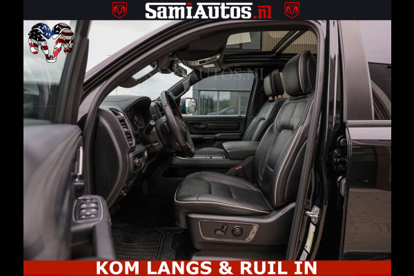 Dodge Ram 1500 LIMITED NIGHT | BOM VOL | HUD | MWK | LUCHTVERING | PANODAK | 5.7 V8 HEMI 402PK | DC | DUBBELE CABINE | 5 PERSOONS | GRIJSKENTEKEN PICK UP | DASHCAM | ALARM | OPEN UITLAAT KLEP | | De specialist in Amerikaanse pick‑ups in Nederland en Europa.