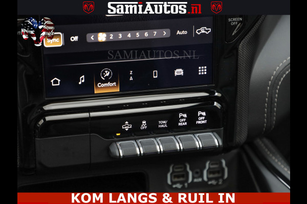 Dodge Ram 1500 LIMITED NIGHT | BOM VOL | HUD | MWK | LUCHTVERING | PANODAK | 5.7 V8 HEMI 402PK | DC | DUBBELE CABINE | 5 PERSOONS | GRIJSKENTEKEN PICK UP | DASHCAM | ALARM | OPEN UITLAAT KLEP | | De specialist in Amerikaanse pick‑ups in Nederland en Europa.