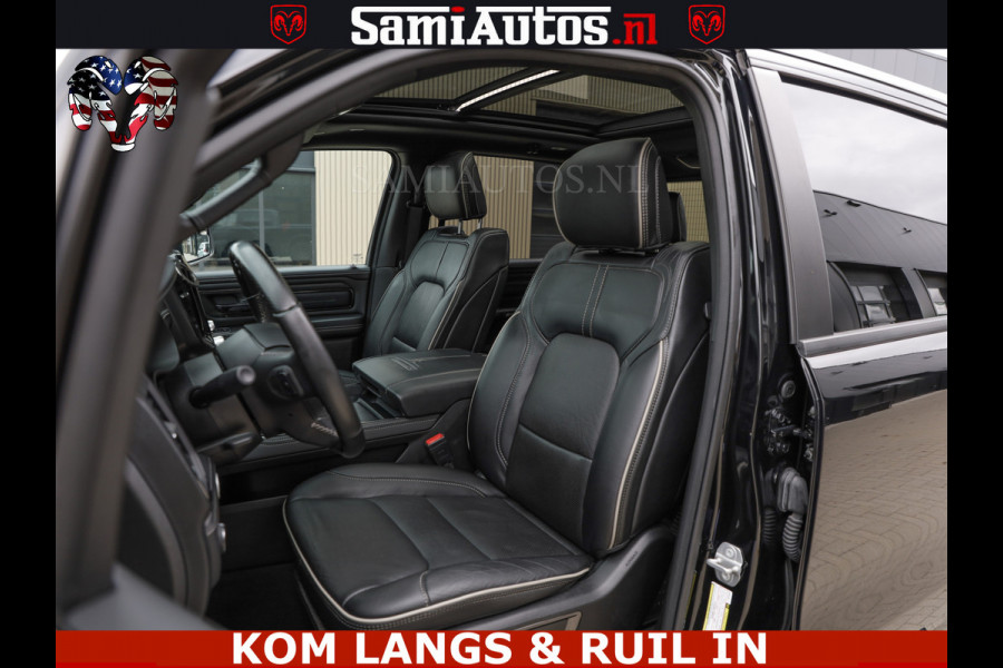 Dodge Ram 1500 LIMITED NIGHT | BOM VOL | HUD | MWK | LUCHTVERING | PANODAK | 5.7 V8 HEMI 402PK | DC | DUBBELE CABINE | 5 PERSOONS | GRIJSKENTEKEN PICK UP | DASHCAM | ALARM | OPEN UITLAAT KLEP | | De specialist in Amerikaanse pick‑ups in Nederland en Europa.