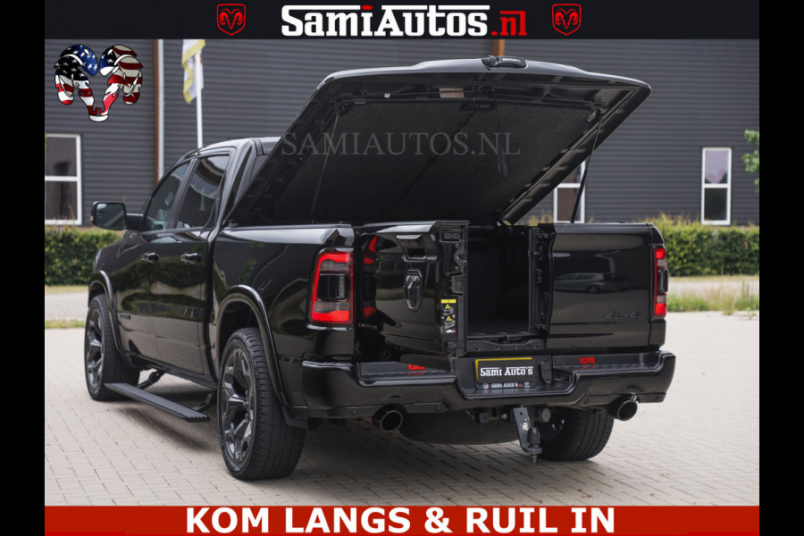 Dodge Ram 1500 LIMITED NIGHT | BOM VOL | HUD | MWK | LUCHTVERING | PANODAK | 5.7 V8 HEMI 402PK | DC | DUBBELE CABINE | 5 PERSOONS | GRIJSKENTEKEN PICK UP | DASHCAM | ALARM | OPEN UITLAAT KLEP | | De specialist in Amerikaanse pick‑ups in Nederland en Europa.