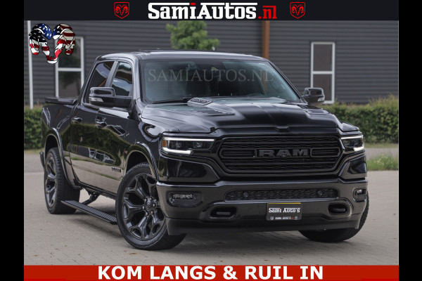 Dodge Ram 1500 LIMITED NIGHT | BOM VOL | HUD | MWK | LUCHTVERING | PANODAK | 5.7 V8 HEMI 402PK | DC | DUBBELE CABINE | 5 PERSOONS | GRIJSKENTEKEN PICK UP | DASHCAM | ALARM | OPEN UITLAAT KLEP | | De specialist in Amerikaanse pick‑ups in Nederland en Europa.