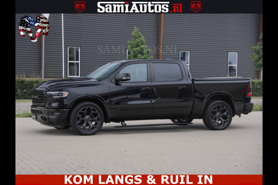 Dodge Ram 1500 LIMITED NIGHT | BOM VOL | HUD | MWK | LUCHTVERING | PANODAK | 5.7 V8 HEMI 402PK | DC | DUBBELE CABINE | 5 PERSOONS | GRIJSKENTEKEN PICK UP | DASHCAM | ALARM | OPEN UITLAAT KLEP | | De specialist in Amerikaanse pick‑ups in Nederland en Europa.