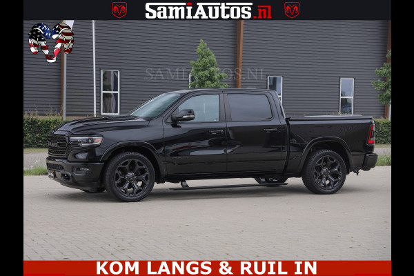 Dodge Ram 1500 LIMITED NIGHT | BOM VOL | HUD | MWK | LUCHTVERING | PANODAK | 5.7 V8 HEMI 402PK | DC | DUBBELE CABINE | 5 PERSOONS | GRIJSKENTEKEN PICK UP | DASHCAM | ALARM | OPEN UITLAAT KLEP | | De specialist in Amerikaanse pick‑ups in Nederland en Europa.