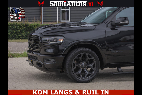 Dodge Ram 1500 LIMITED NIGHT | BOM VOL | HUD | MWK | LUCHTVERING | PANODAK | 5.7 V8 HEMI 402PK | DC | DUBBELE CABINE | 5 PERSOONS | GRIJSKENTEKEN PICK UP | DASHCAM | ALARM | OPEN UITLAAT KLEP | | De specialist in Amerikaanse pick‑ups in Nederland en Europa.