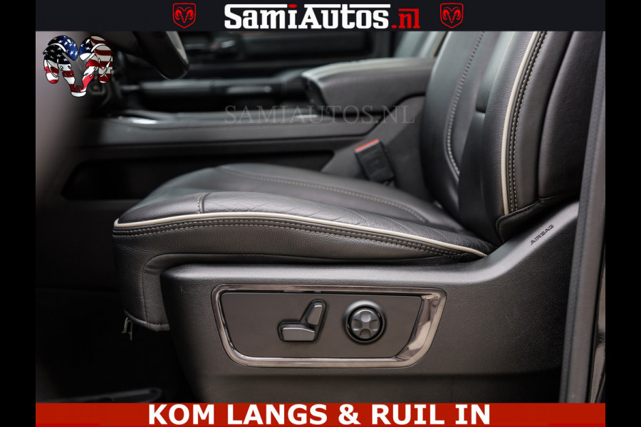 Dodge Ram 1500 LIMITED NIGHT | BOM VOL | HUD | MWK | LUCHTVERING | PANODAK | 5.7 V8 HEMI 402PK | DC | DUBBELE CABINE | 5 PERSOONS | GRIJSKENTEKEN PICK UP | DASHCAM | ALARM | OPEN UITLAAT KLEP | | De specialist in Amerikaanse pick‑ups in Nederland en Europa.