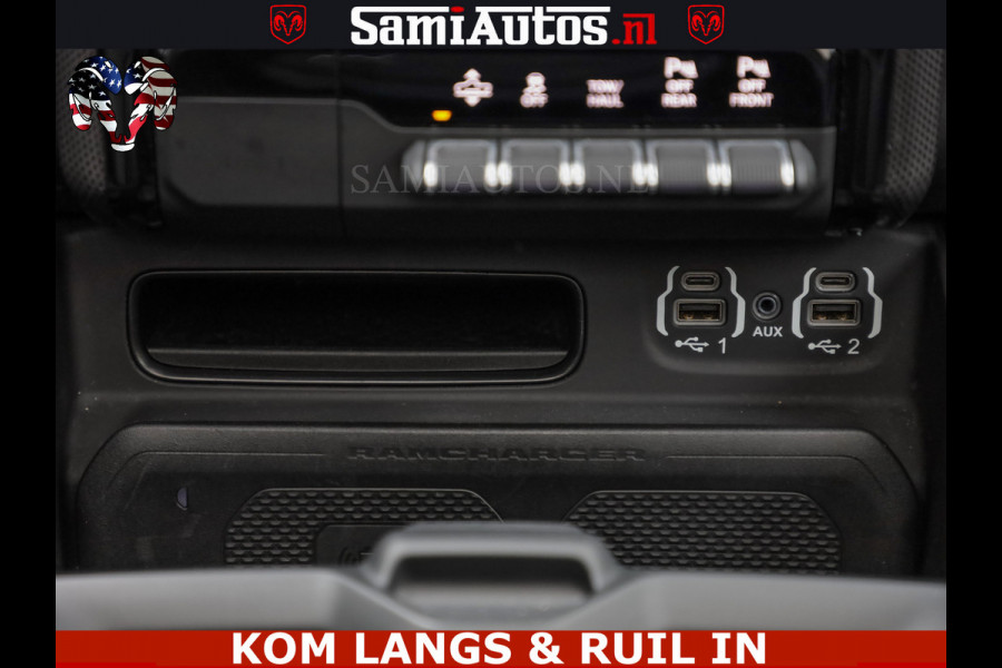 Dodge Ram 1500 LIMITED NIGHT | BOM VOL | HUD | MWK | LUCHTVERING | PANODAK | 5.7 V8 HEMI 402PK | DC | DUBBELE CABINE | 5 PERSOONS | GRIJSKENTEKEN PICK UP | DASHCAM | ALARM | OPEN UITLAAT KLEP | | De specialist in Amerikaanse pick‑ups in Nederland en Europa.