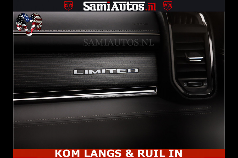 Dodge Ram 1500 LIMITED NIGHT | BOM VOL | HUD | MWK | LUCHTVERING | PANODAK | 5.7 V8 HEMI 402PK | DC | DUBBELE CABINE | 5 PERSOONS | GRIJSKENTEKEN PICK UP | DASHCAM | ALARM | OPEN UITLAAT KLEP | | De specialist in Amerikaanse pick‑ups in Nederland en Europa.