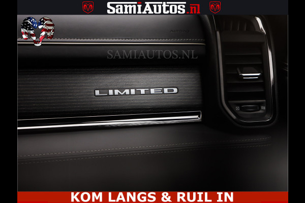Dodge Ram 1500 LIMITED NIGHT | BOM VOL | HUD | MWK | LUCHTVERING | PANODAK | 5.7 V8 HEMI 402PK | DC | DUBBELE CABINE | 5 PERSOONS | GRIJSKENTEKEN PICK UP | DASHCAM | ALARM | OPEN UITLAAT KLEP | | De specialist in Amerikaanse pick‑ups in Nederland en Europa.