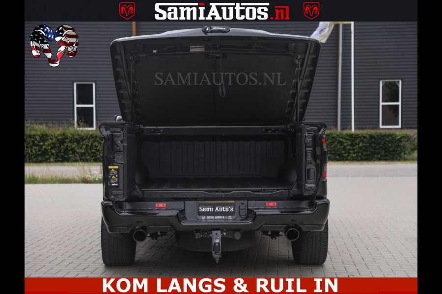 Dodge Ram 1500 LIMITED NIGHT | BOM VOL | HUD | MWK | LUCHTVERING | PANODAK | 5.7 V8 HEMI 402PK | DC | DUBBELE CABINE | 5 PERSOONS | GRIJSKENTEKEN PICK UP | DASHCAM | ALARM | OPEN UITLAAT KLEP | | De specialist in Amerikaanse pick‑ups in Nederland en Europa.