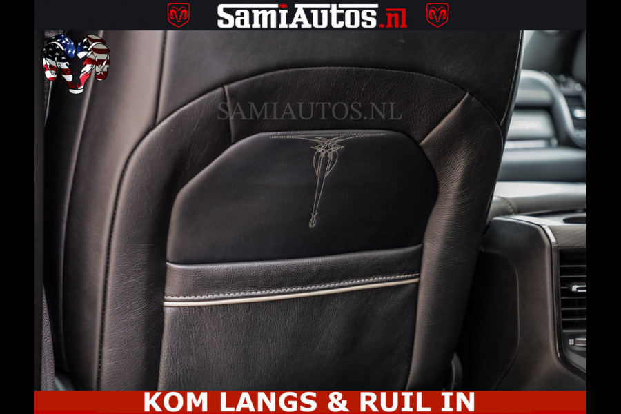 Dodge Ram 1500 LIMITED NIGHT | BOM VOL | HUD | MWK | LUCHTVERING | PANODAK | 5.7 V8 HEMI 402PK | DC | DUBBELE CABINE | 5 PERSOONS | GRIJSKENTEKEN PICK UP | DASHCAM | ALARM | OPEN UITLAAT KLEP | | De specialist in Amerikaanse pick‑ups in Nederland en Europa.