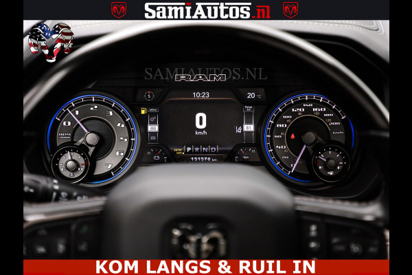 Dodge Ram 1500 LIMITED NIGHT | BOM VOL | HUD | MWK | LUCHTVERING | PANODAK | 5.7 V8 HEMI 402PK | DC | DUBBELE CABINE | 5 PERSOONS | GRIJSKENTEKEN PICK UP | DASHCAM | ALARM | OPEN UITLAAT KLEP | | De specialist in Amerikaanse pick‑ups in Nederland en Europa.