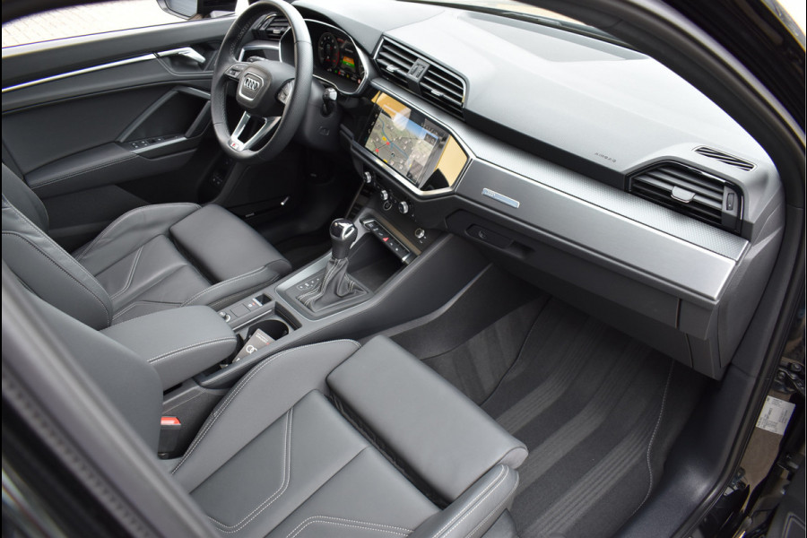 Audi Q3 Sportback 45 TFSI e S-Line 245 Pk Pano Memory Sfeer Keyless Vol Leder 360 Camera 20 Inch