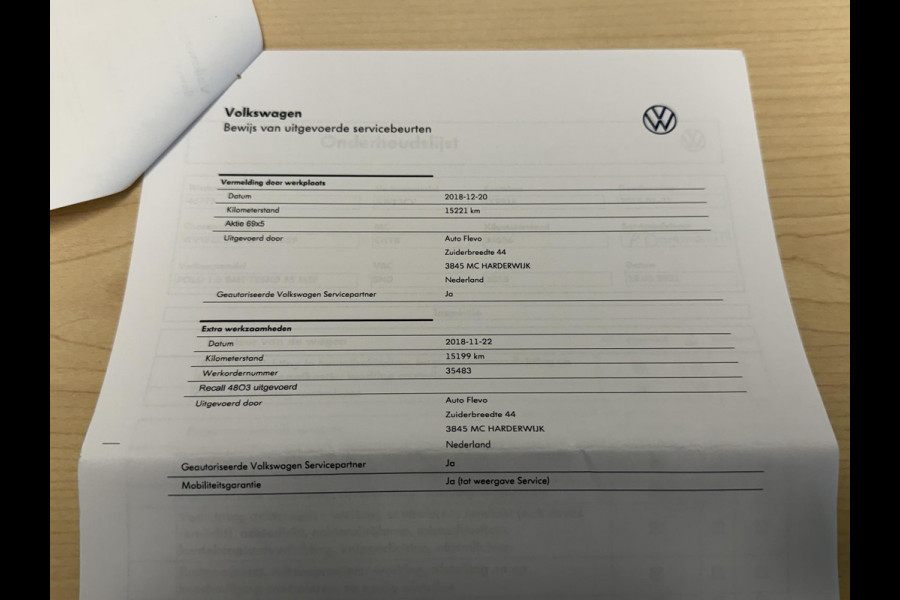 Volkswagen Polo 1.0 MPI Comfortline Business 5DRS 16"/Airco/Regen & Lichtsensor/Centrale vergrendeling/Bluetooth