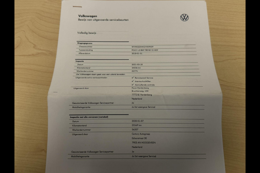Volkswagen Polo 1.0 MPI Comfortline Business 5DRS 16"/Airco/Regen & Lichtsensor/Centrale vergrendeling/Bluetooth