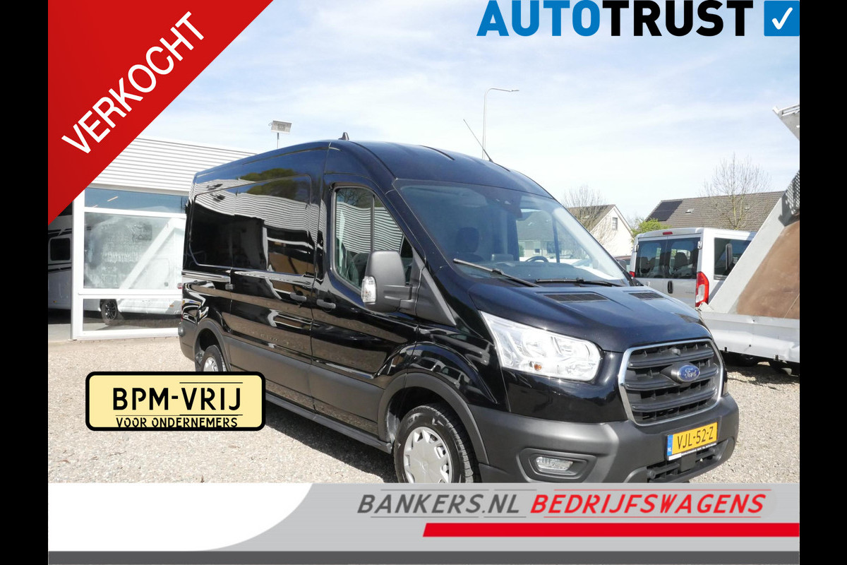 Ford Transit 2.0 TDCI 130PK L2H2 Trend Airco 3-zits 04 Stuks op voorraad