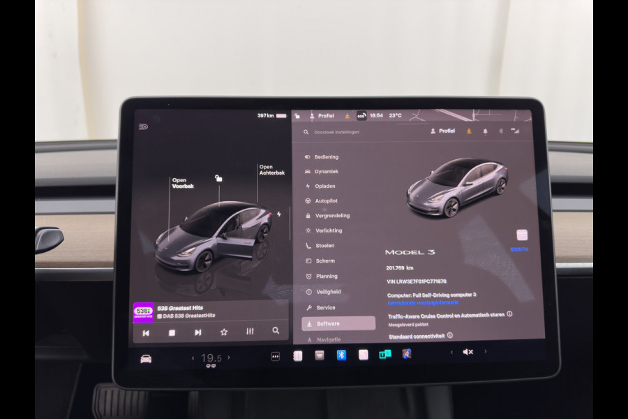 Tesla Model 3 Standard RWD Plus 60 kWh [3-Fase-11kW] (INCL-BTW) Aut. *PANO | AUTOPILOT | LEATHER | KEYLESS | FULL-LED | MEMORY-PACK | TOPVIEW | DAB | CARPLAY | DIGI-COCKPIT | LANE-ASSIST | HEATED- COMFORTSEATS | 19"ALU*