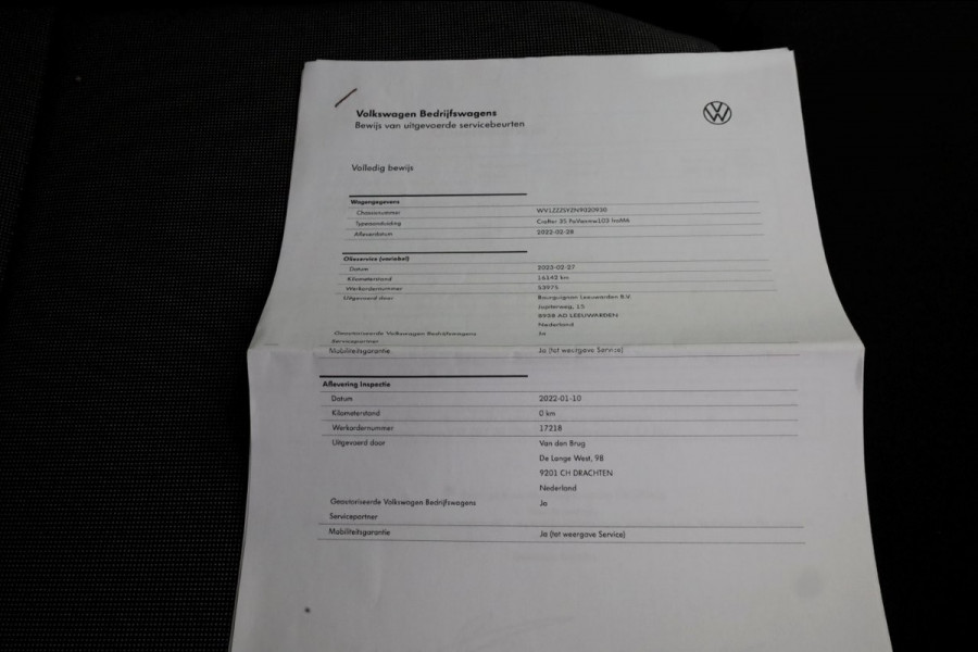 Volkswagen Crafter 35 2.0 TDI 140pk L3H3 (L2H2) Highline Servicewagen Inrichting/230V/Standkachel 02-2022
