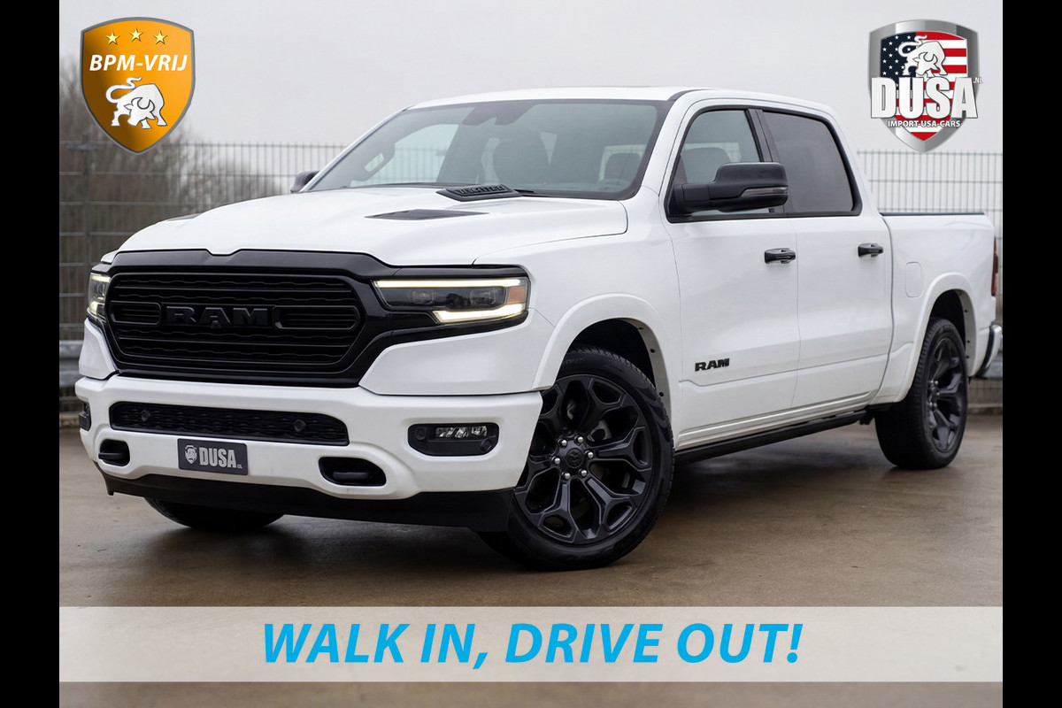 Dodge Ram 1500 | Limited | 5.7L HEMI | 4X4 Night Edition | Panoramadak  | Luchtvering | BPM VRIJ Getoonde accessoires zijn verkrijgbaar tegen meerprijs