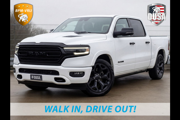 Dodge Ram 1500 | Limited | 5.7L HEMI | 4X4 Night Edition | Panoramadak  | Luchtvering | BPM VRIJ Getoonde accessoires zijn verkrijgbaar tegen meerprijs