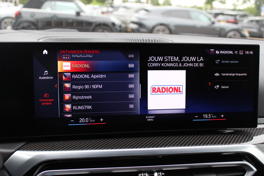 BMW i4 M50 High Executive 84 kWh / SoH 96,6% / 360Camera / Head-up / Leder / Harman Kardon / Carbon intr.+extr. / 19'' / CarPlay / Stoelverwarming / Dodehoek / DAB / Cruise Control Adaptief