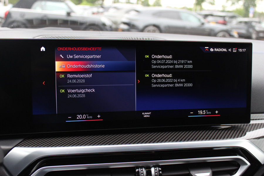 BMW i4 M50 High Executive 84 kWh / SoH 96,6% / 360Camera / Head-up / Leder / Harman Kardon / Carbon intr.+extr. / 19'' / CarPlay / Stoelverwarming / Dodehoek / DAB / Cruise Control Adaptief