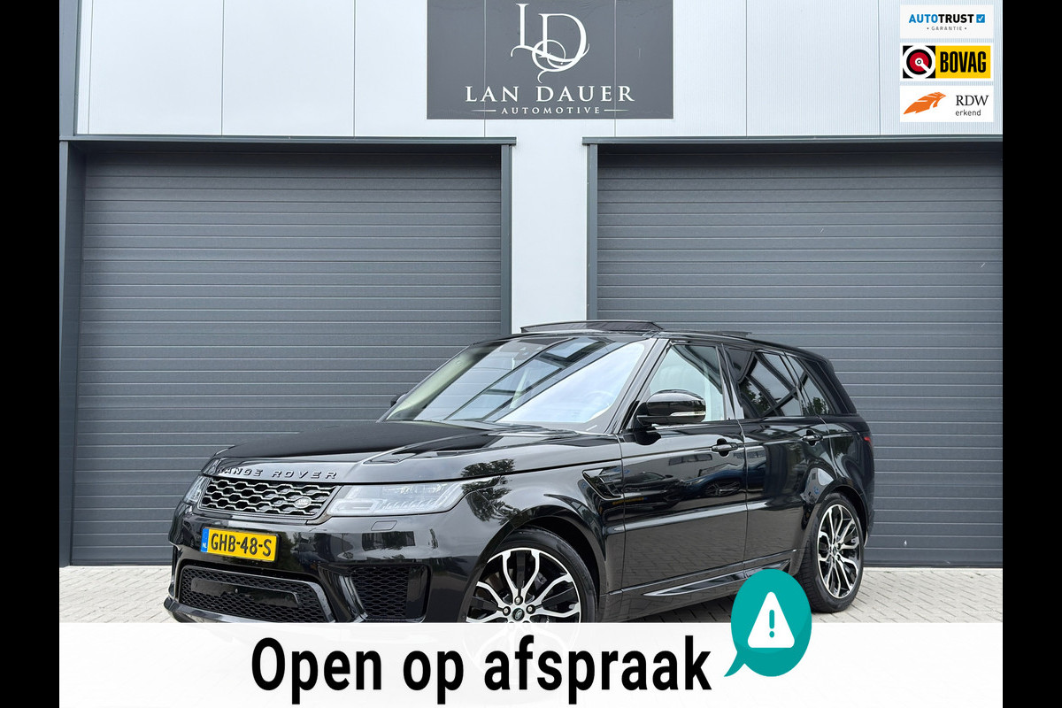 Land Rover Range Rover Sport P400e Autobiography BTW / Dynamic / Luchtvering / 360 Camera / Schuifdak / Black